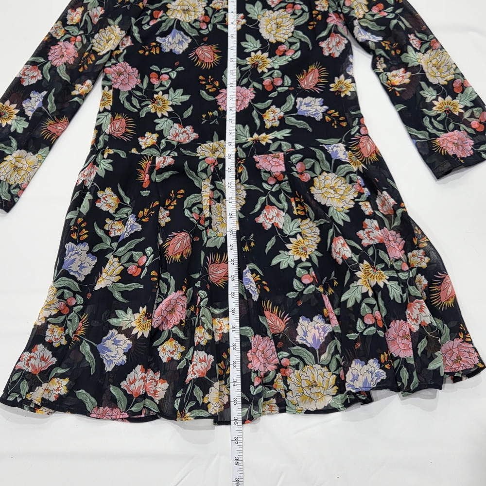 Tommy Hilfiger Floral Chiffon Dress Size 4 - Picture 6 of 11